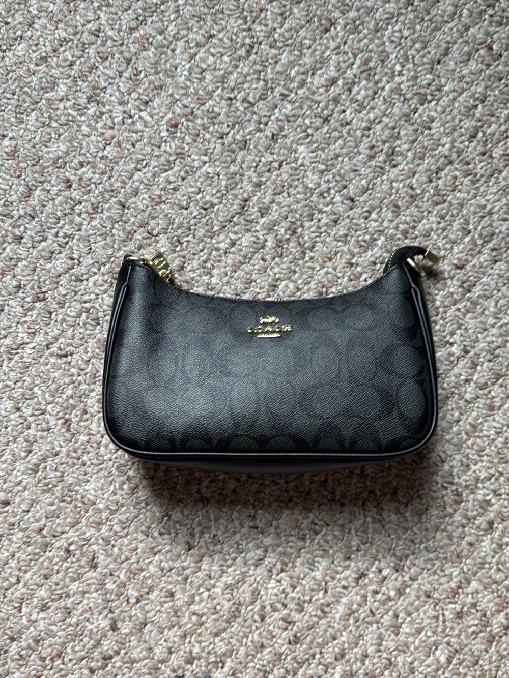 Coach Black Mini Shoulder Bag with Gold Hardware II 2 IN STOCK